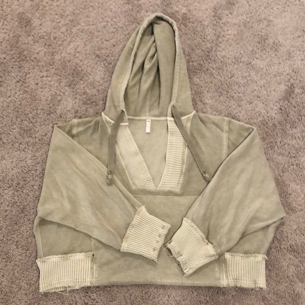 Free people crop sweatshirt